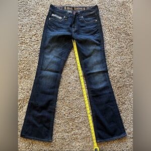 Rock Revival “Klarry” Crystal Embellished Bootcut Jeans 30